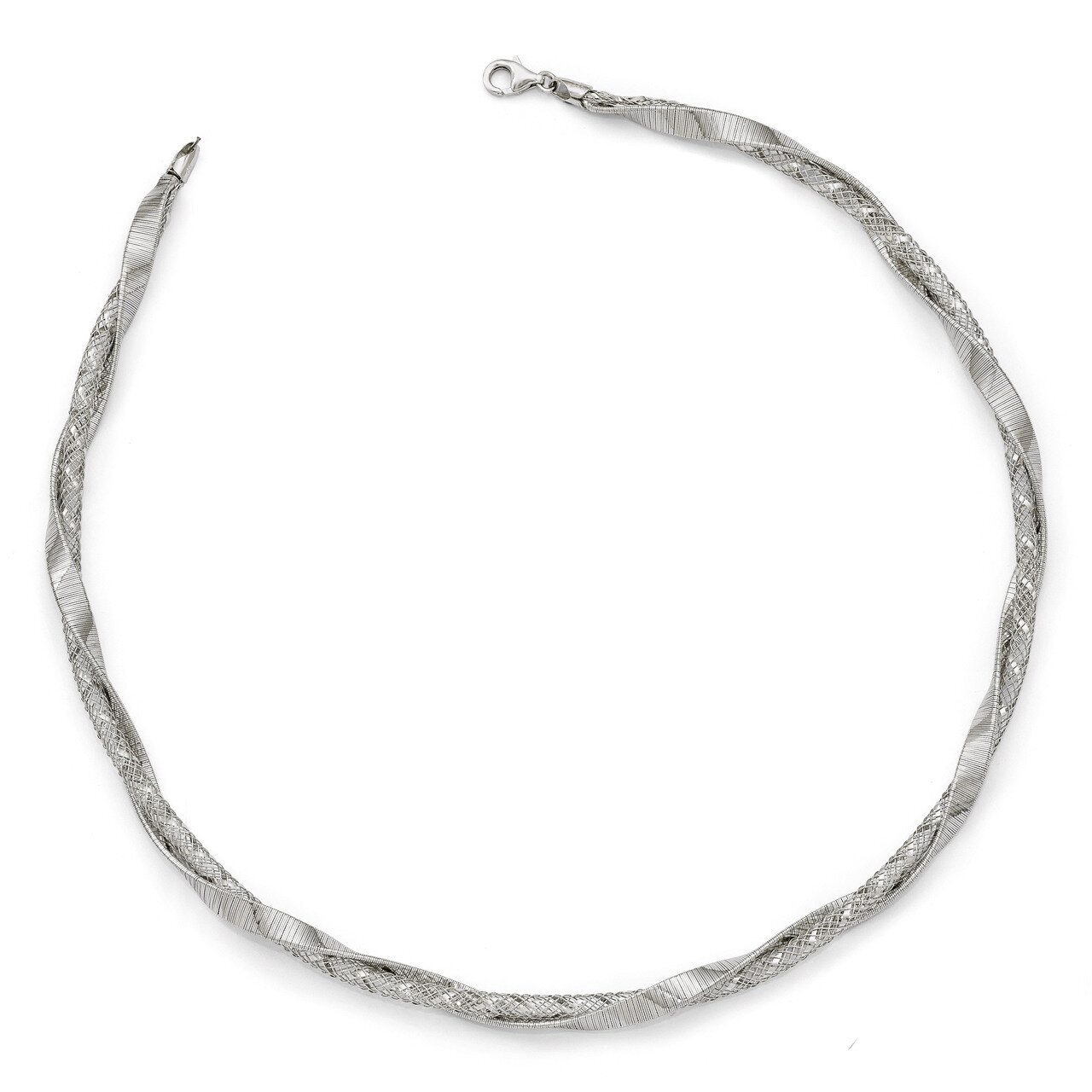 Twisted Fancy Necklace - Sterling Silver HB-QLF524-18