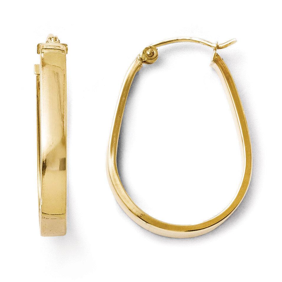 Leslie&#39;s Polished Hinged Hoop Earrings - 10k Gold HB-TA18, MPN: TA18, 883957025216