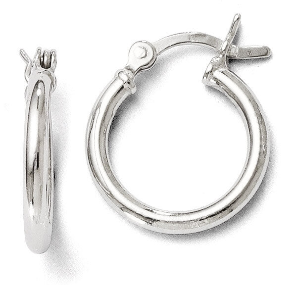 Leslie&#39;s Polished Hinged Hoop Earrings - Sterling Silver HB-VA05, MPN: VA05, 886774569963