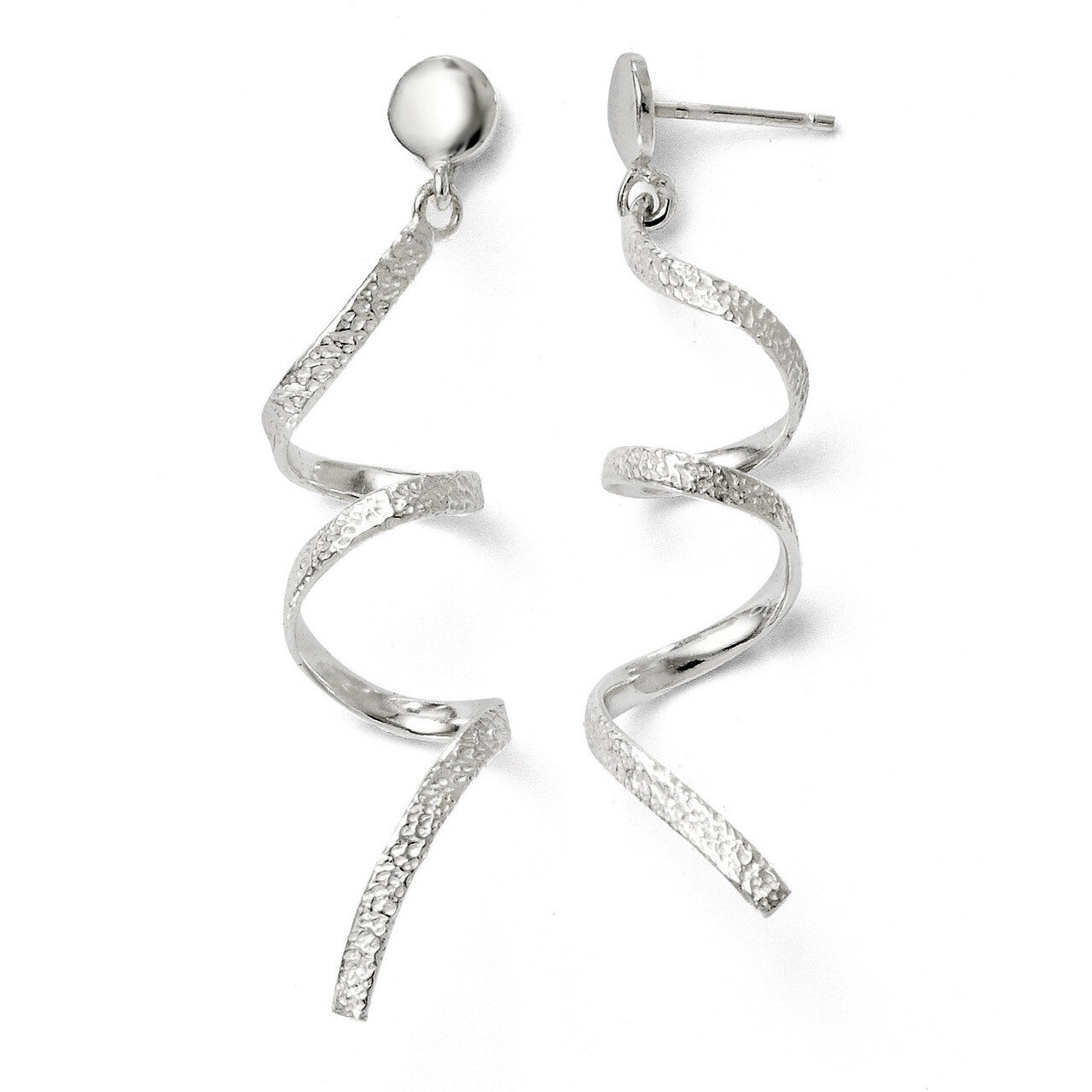 Leslie&#39;s Polished Post Dangle Earrings - Sterling Silver HB-VA45, MPN: VA45, 883957021089