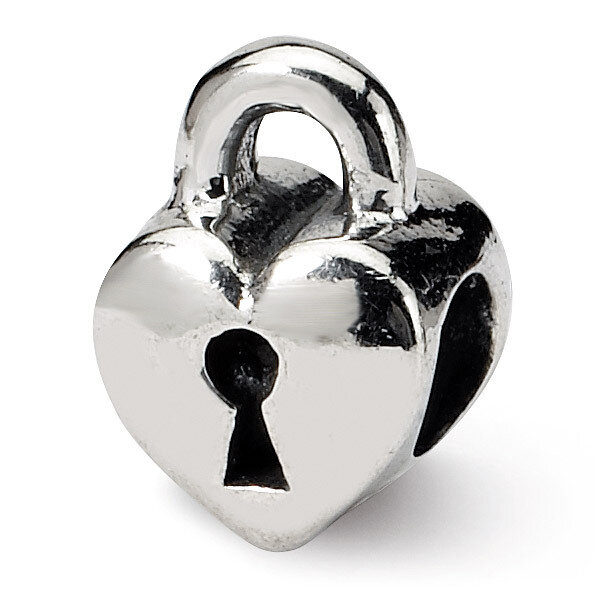 Heart Lock Bead - Sterling Silver QRS1037, MPN: QRS1037, 883957727530