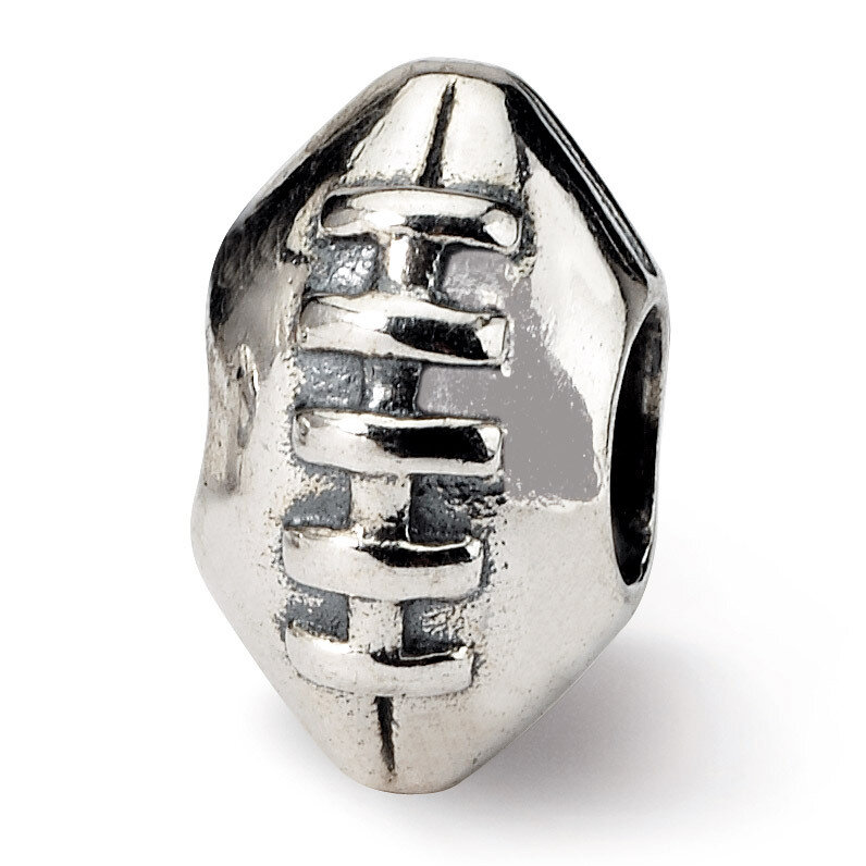 Football Bead - Sterling Silver QRS1055