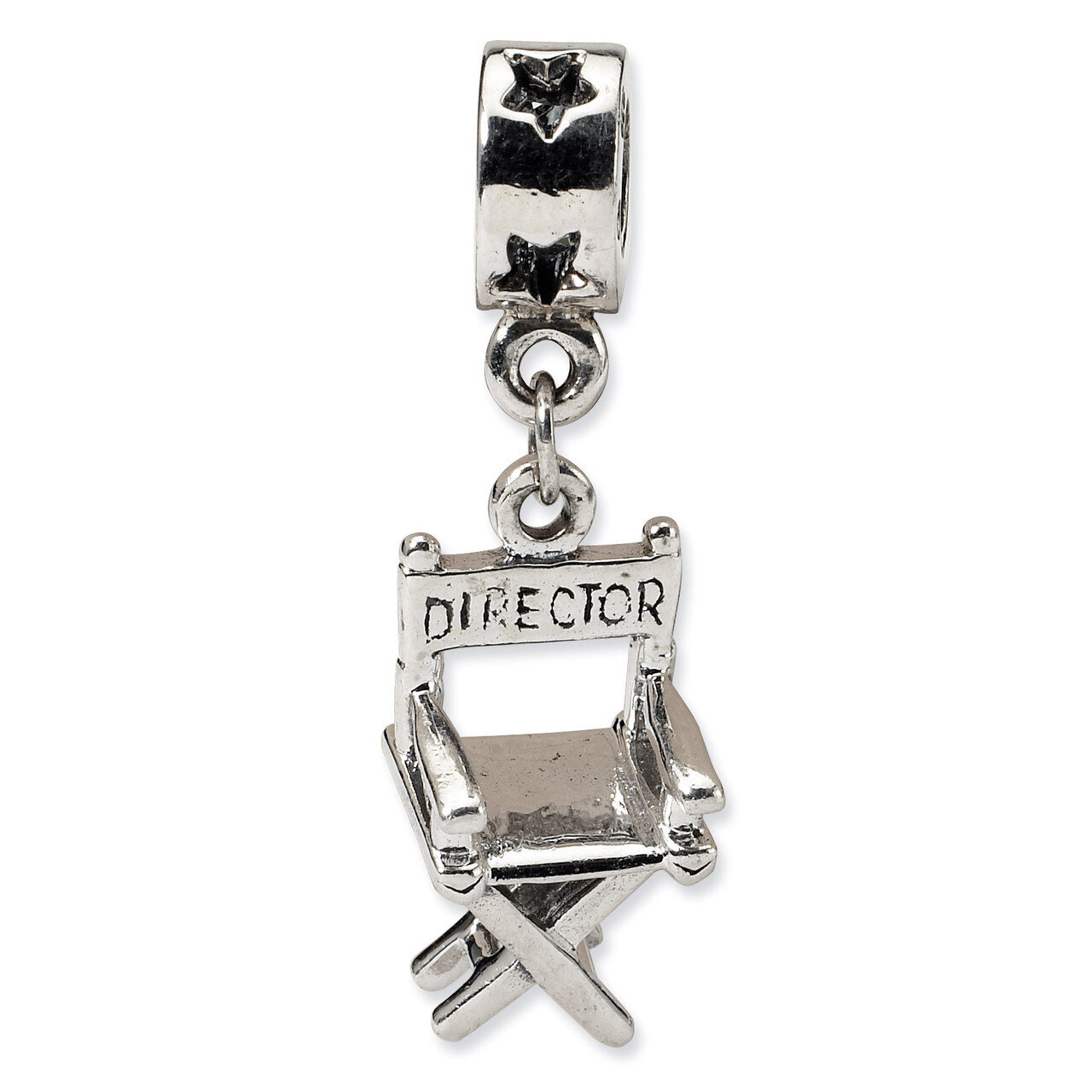 Directors Chair Dangle Bead - Sterling Silver QRS1082