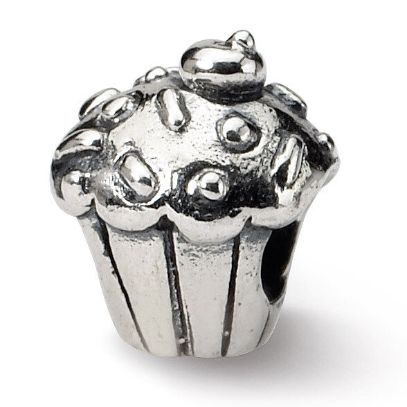 Cupcake Bead - Sterling Silver QRS1146, MPN: QRS1146, 883957276472
