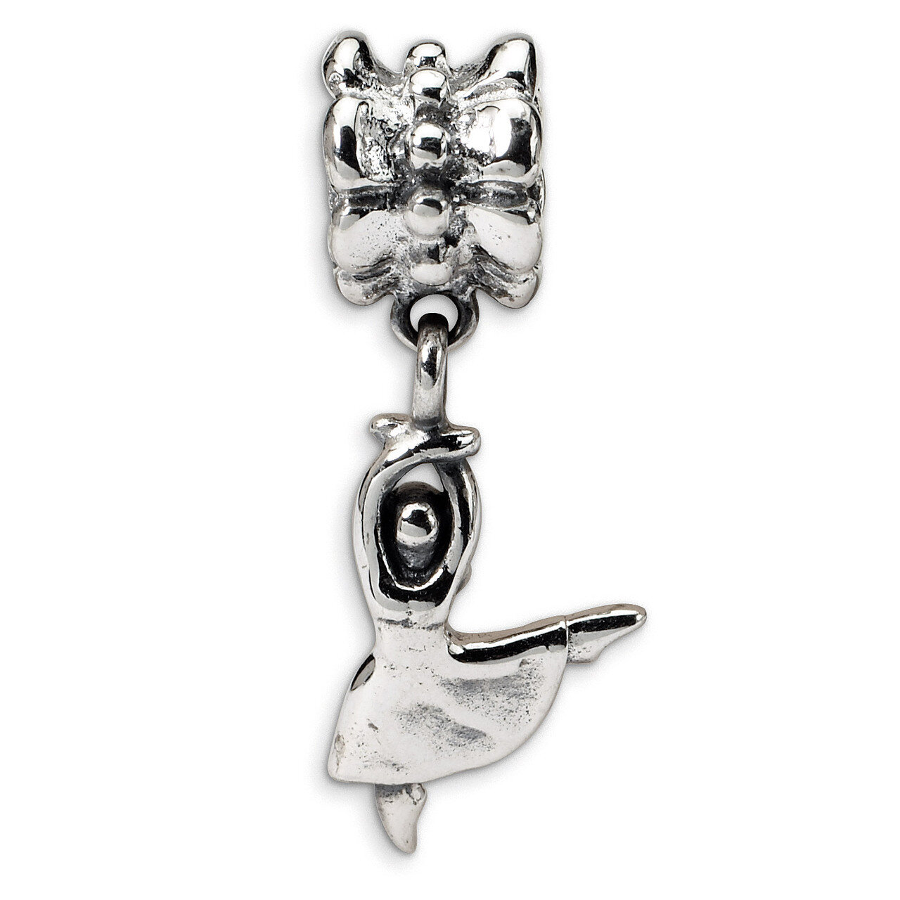 Dancer Dangle Bead - Sterling Silver QRS1148