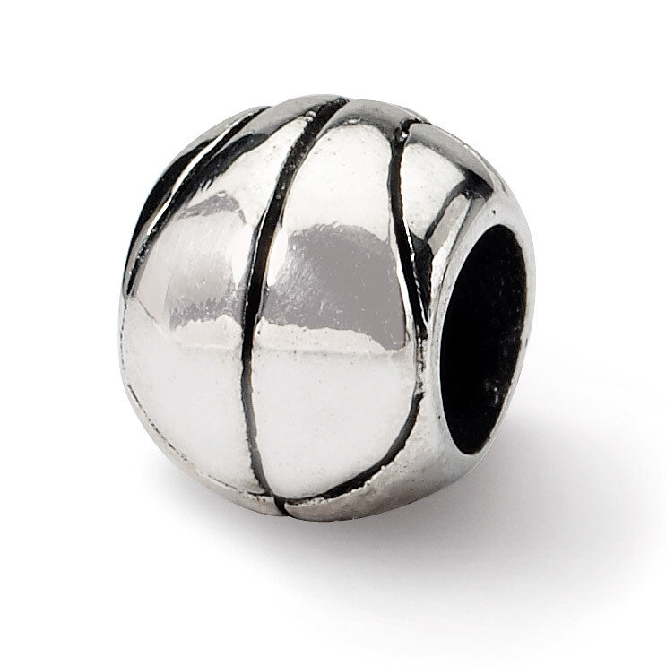 Basketball Bead - Sterling Silver QRS1155, MPN: QRS1155, 883957276564
