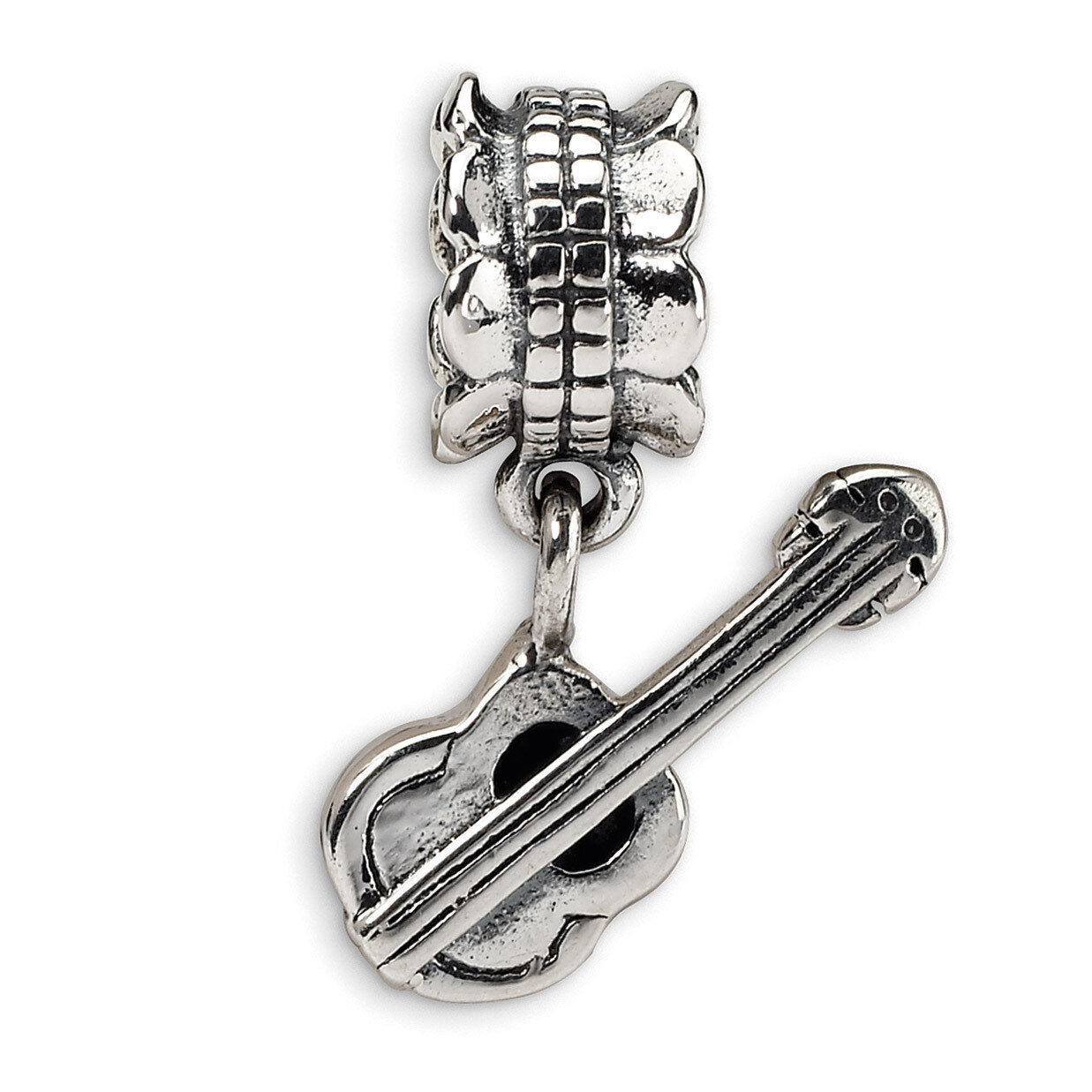 Guitar Bead - Sterling Silver QRS1160