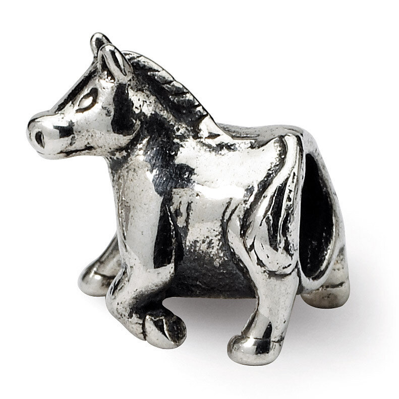 Horse Bead - Sterling Silver QRS1199, MPN: QRS1199, 883957276991