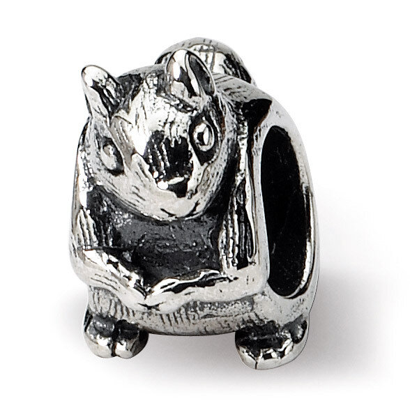 Squirrel Bead - Sterling Silver QRS1202, MPN: QRS1202, 883957277028