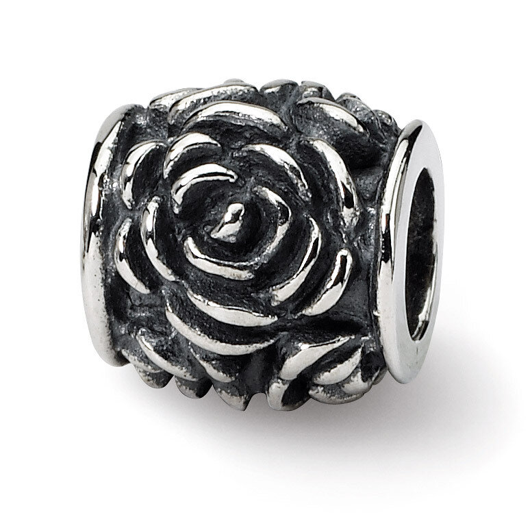 Rose Bali Bead - Sterling Silver QRS1217, MPN: QRS1217, 883957277165