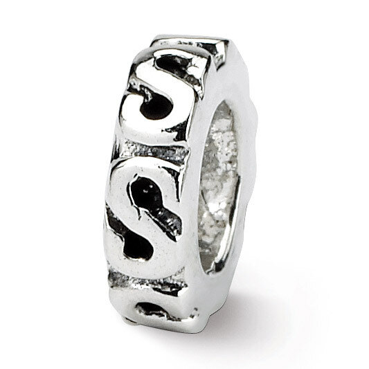 Swirl Spacer Bead - Sterling Silver QRS124