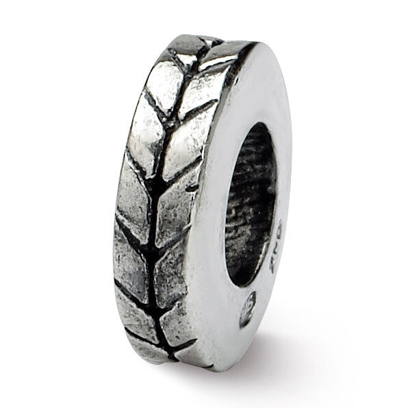 Notched Spacer Bead - Sterling Silver QRS125, MPN: QRS125, 883957719641
