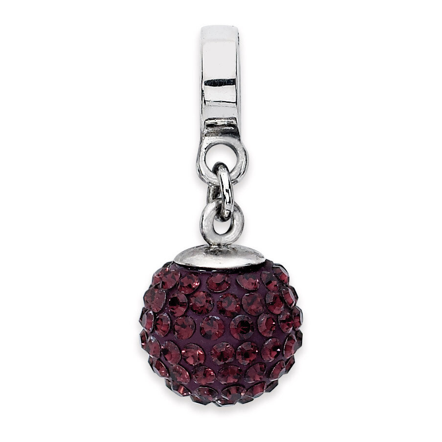 June Swarovski Elements Ball Dangle Bead - Sterling Silver QRS1253JUN, MPN: QRS1253JUN, 883957277691