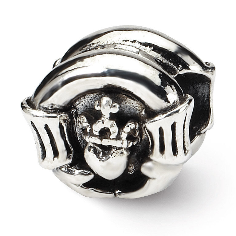 Claddagh Bead - Sterling Silver QRS1259, MPN: QRS1259, 883957277776