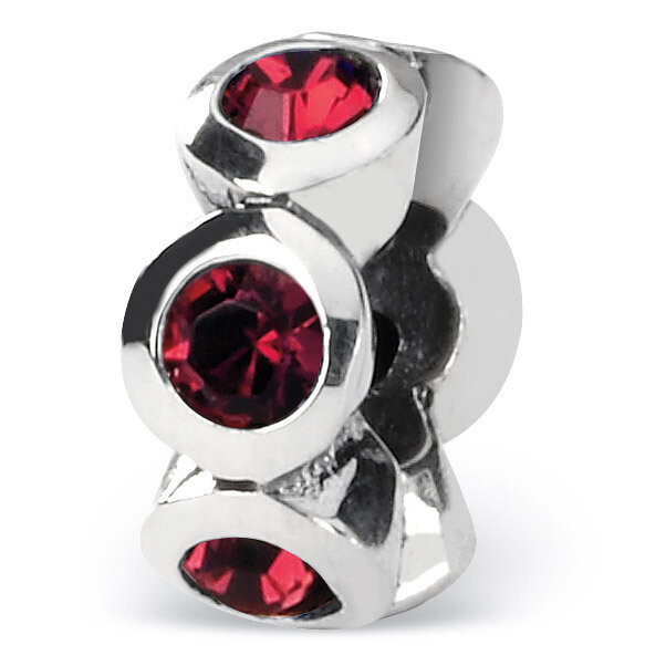 January Swarovski Elements Birthstone Bead - Sterling Silver QRS1262JAN, MPN: QRS1262JAN, 883957301…