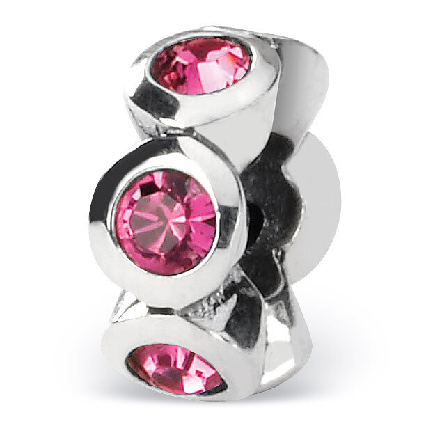October Swarovski Elements Birthstone Bead - Sterling Silver QRS1262OCT, MPN: QRS1262OCT, 883957301…