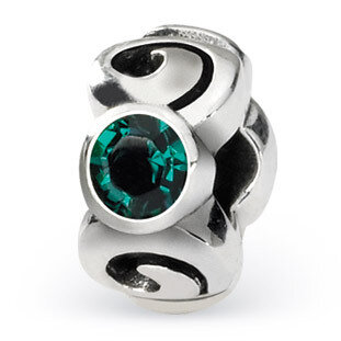 May Swarovski Elements Birthstone Bead - Sterling Silver QRS1263MAY, MPN: QRS1263MAY, 883957302010