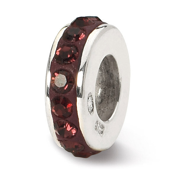 June Single Row Swarovski Elements Bead - Sterling Silver QRS1264JUN, MPN: QRS1264JUN, 883957302119