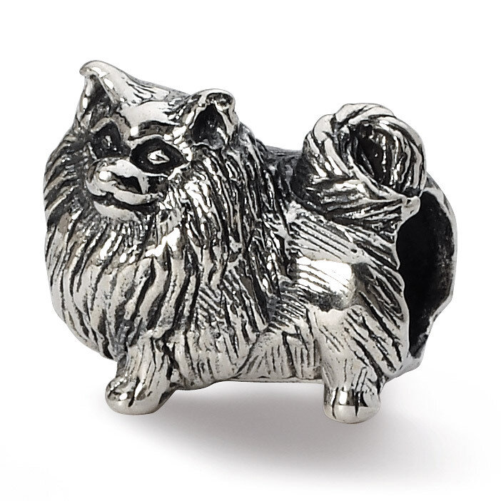 Pomeranian Bead - Sterling Silver QRS1271, MPN: QRS1271, 883957302348