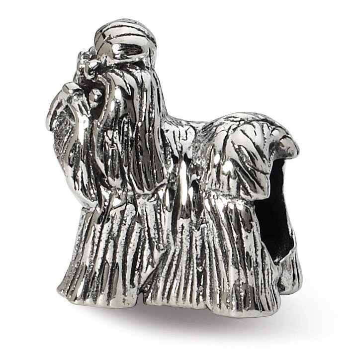 Shih Tzu Bead - Sterling Silver QRS1276, MPN: QRS1276, 883957302393