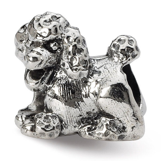 Poodle Bead - Sterling Silver QRS1278, MPN: QRS1278, 883957302416