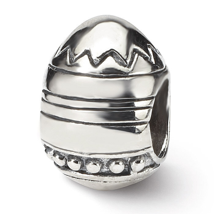 Easter Egg Bead - Sterling Silver QRS1291