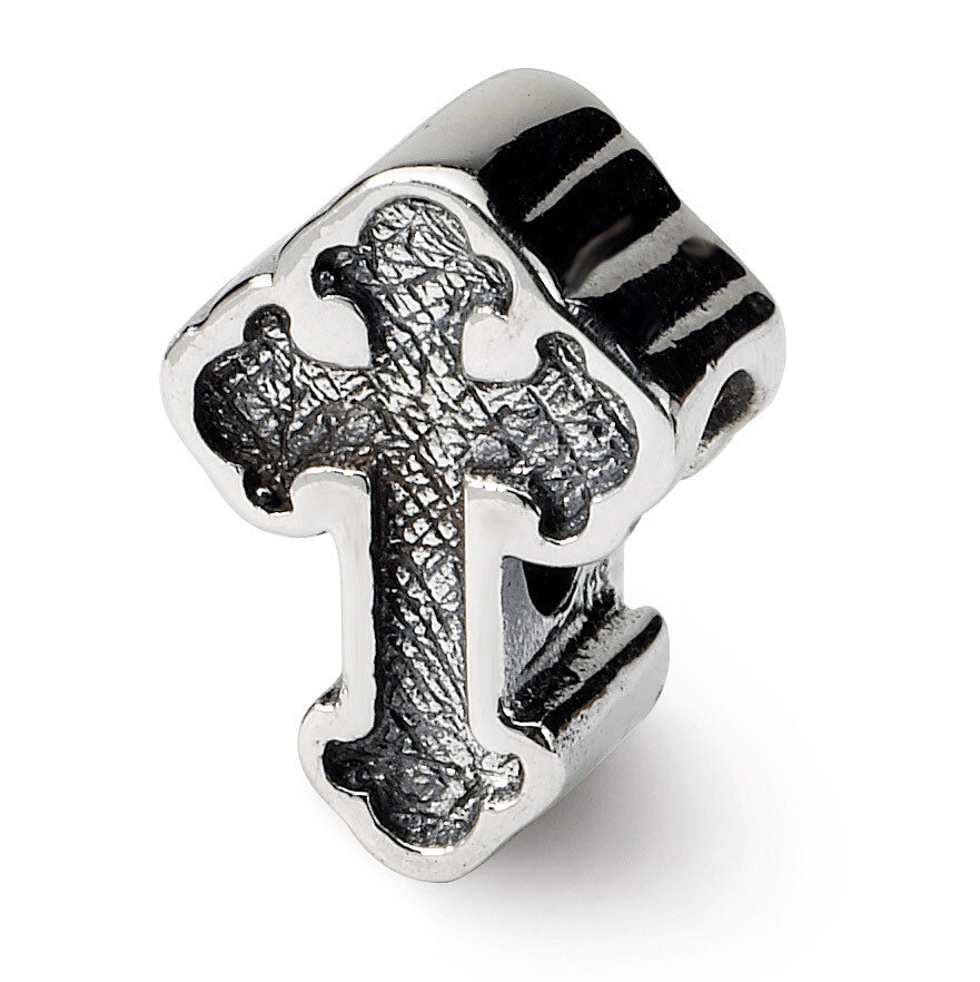 Budded Cross Bead - Sterling Silver QRS1292, MPN: QRS1292, 883957302522