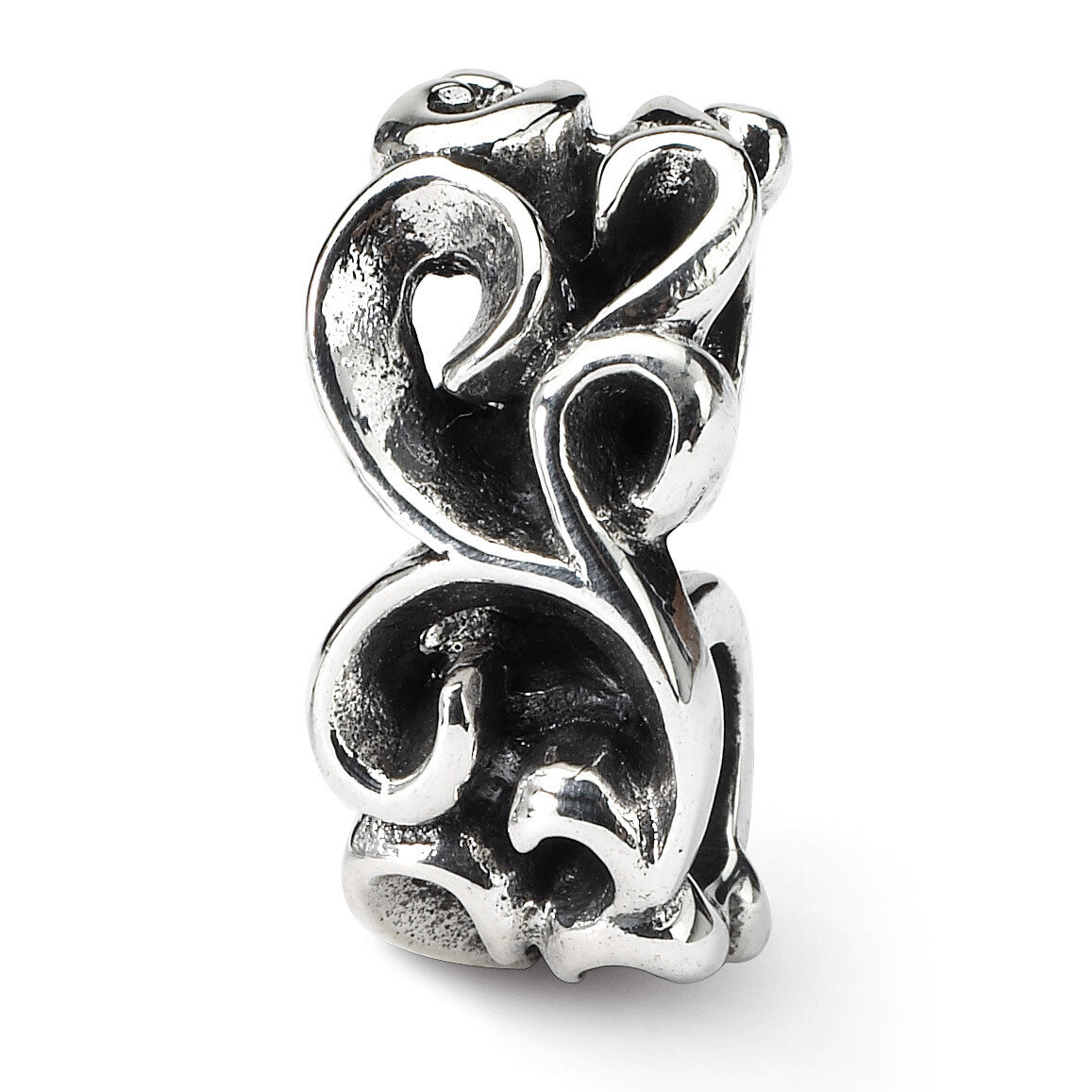Scroll Connector Bead - Sterling Silver QRS142, MPN: QRS142, 883957719818
