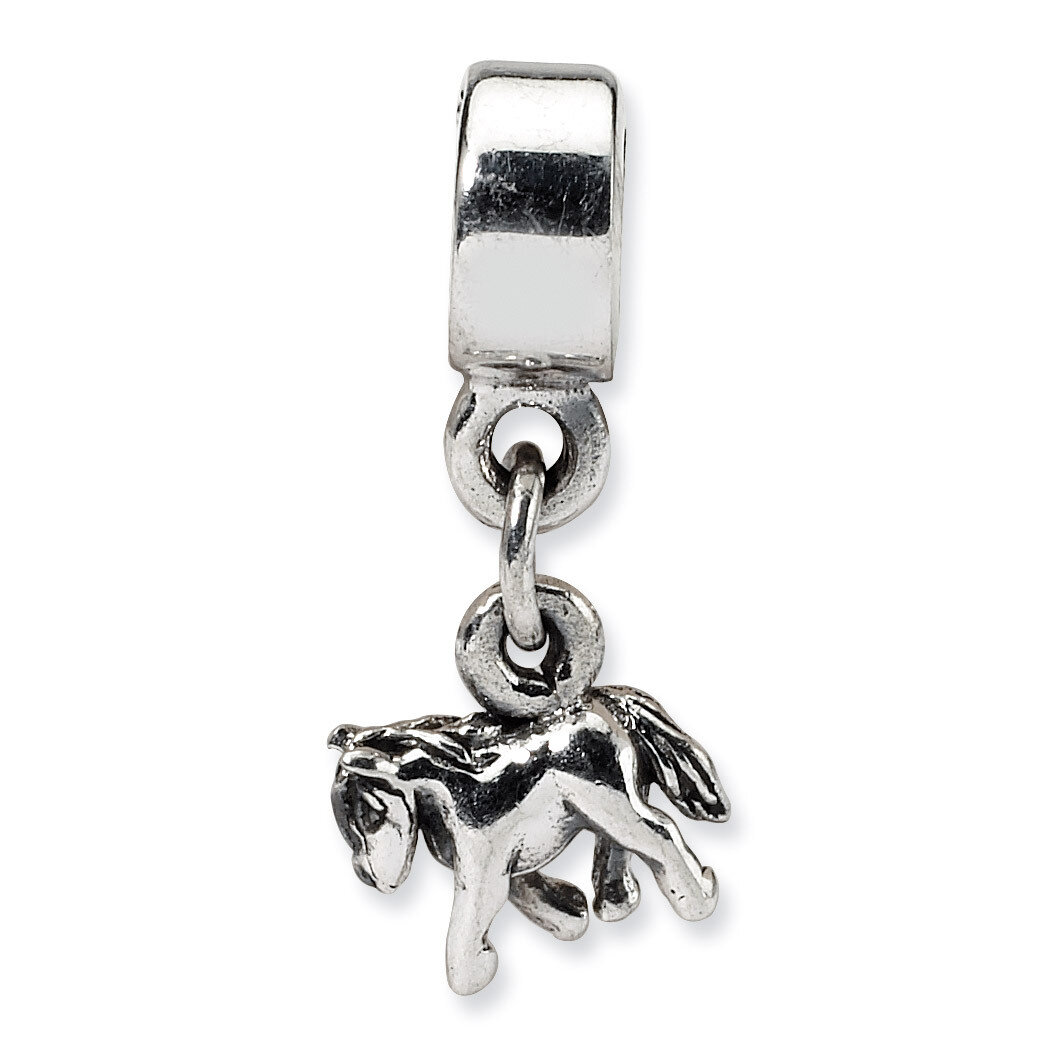 Pony Dangle Bead - Sterling Silver QRS1427
