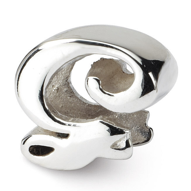 Letter G Script Bead - Sterling Silver QRS1430G, MPN: QRS1430G, 883957304922