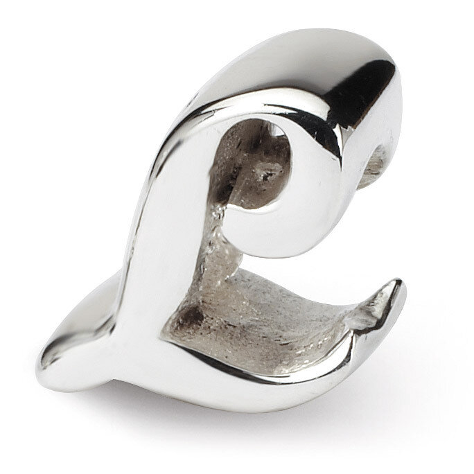 Letter L Script Bead - Sterling Silver QRS1430L, MPN: QRS1430L, 883957304977