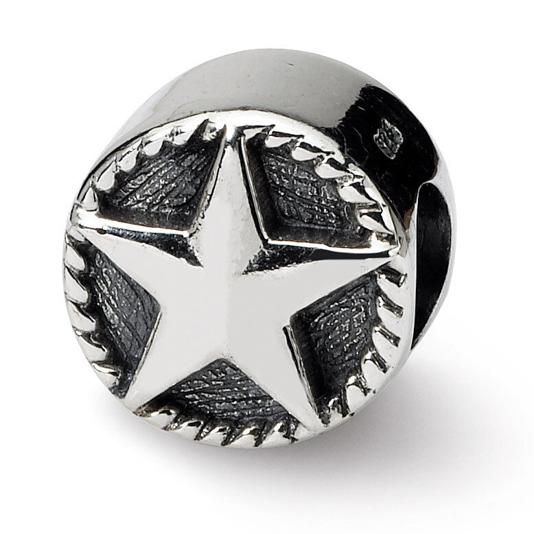 Star Bead - Sterling Silver QRS1436