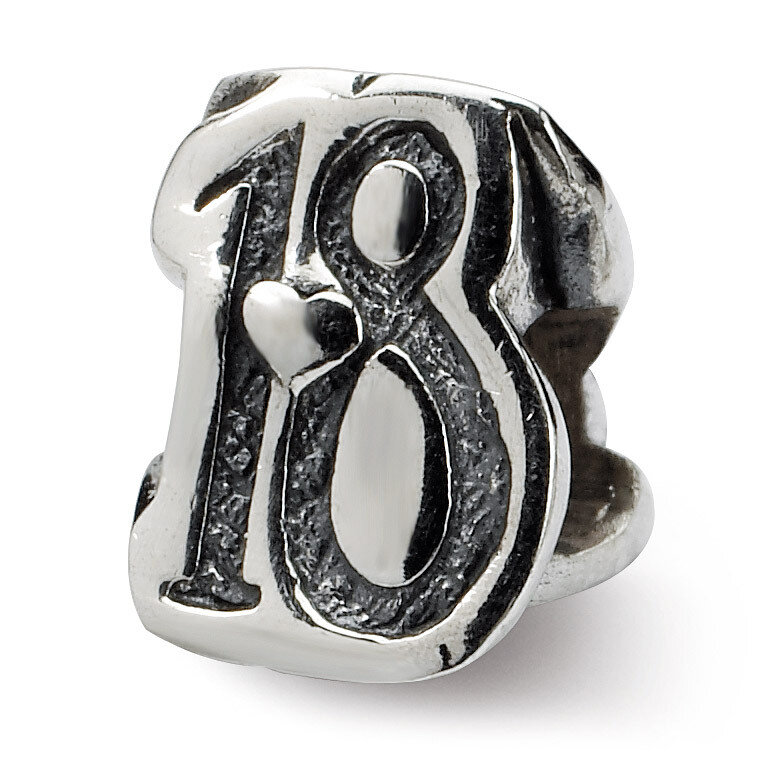 Sweet 18 Bead - Sterling Silver QRS1439, MPN: QRS1439, 883957305554