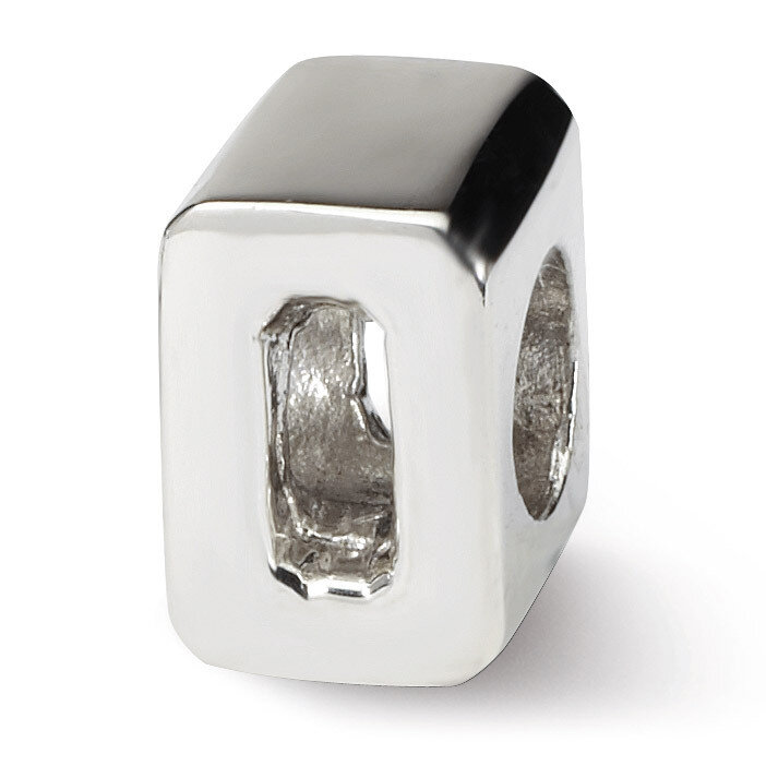 Numeral 0 Bead - Sterling Silver QRS1628N0, MPN: QRS1628N0, 883957308159