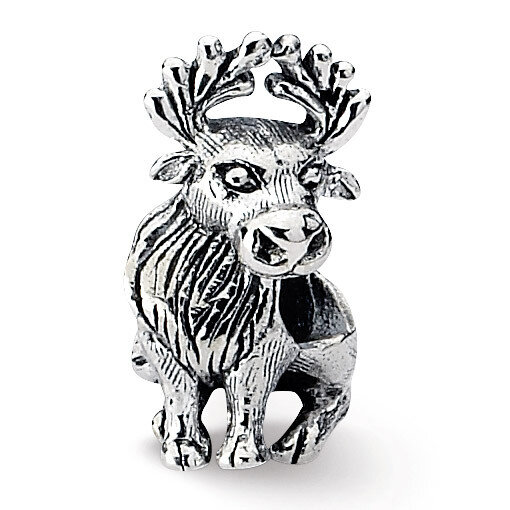 Moose Bead - Sterling Silver QRS1817, MPN: QRS1817, 883957310213