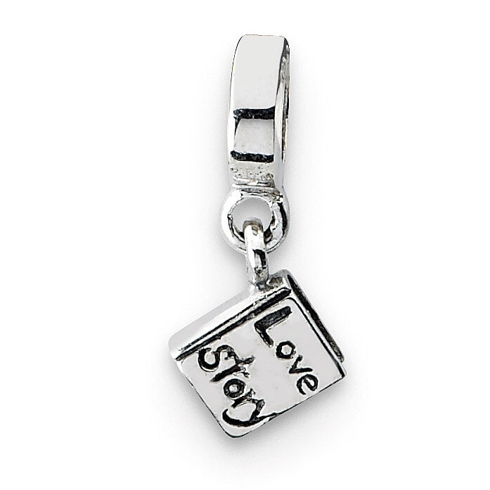 Love Story Book Dangle Bead - Sterling Silver QRS1873, MPN: QRS1873, 883957310695