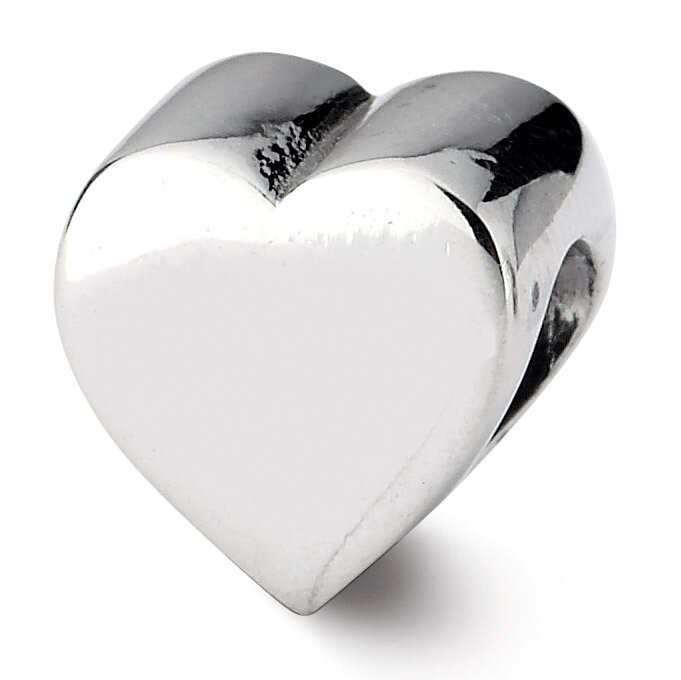 Heart Shape Bead - Sterling Silver QRS1879, MPN: QRS1879, 883957310756