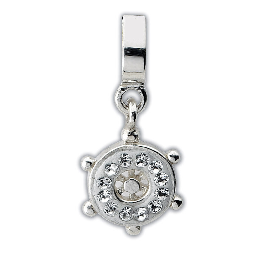 Clear Swarovski Elements Ships Wheel Dangle Bea - Sterling Silver QRS1912, MPN: QRS1912, 8839573110…