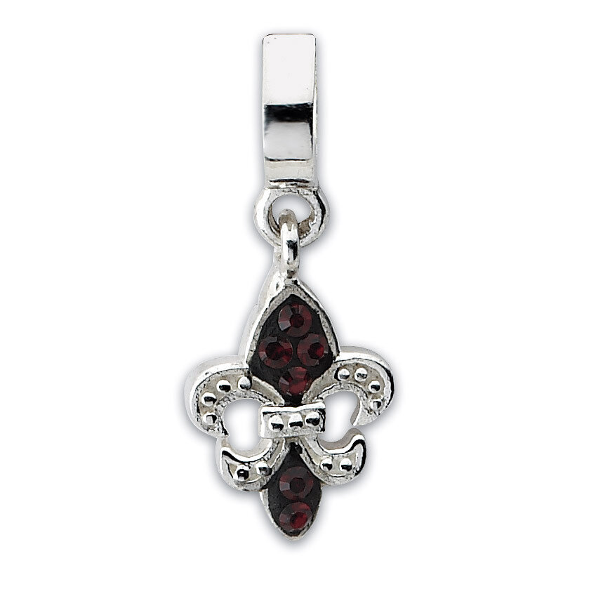 Black Swarovski Elements Fleur De Lis Dangle Be - Sterling Silver QRS1916, MPN: QRS1916, 8839573111…