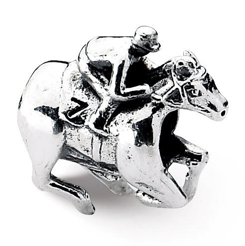Race Horse Bead - Sterling Silver QRS1931