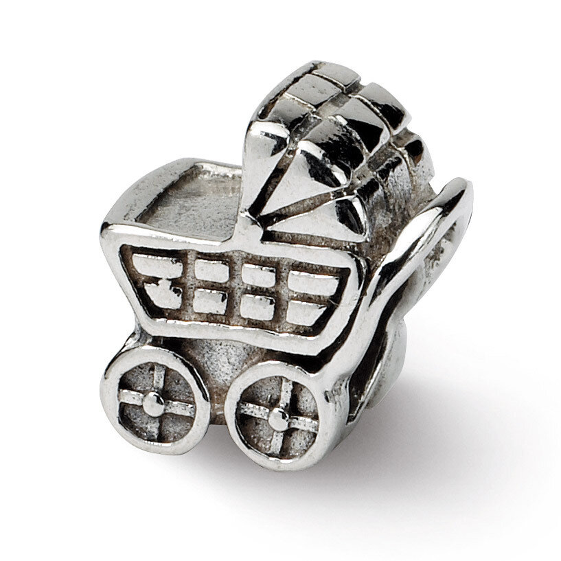 Baby Carriage Bead - Sterling Silver QRS211, MPN: QRS211, 883957720609