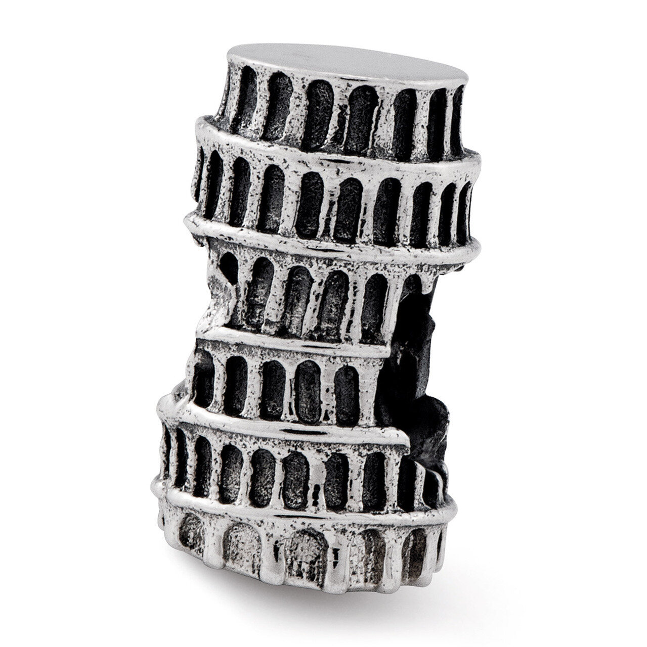 Leaning Tower of Pisa Bead - Sterling Silver QRS2354, MPN: QRS2354, 886774991818