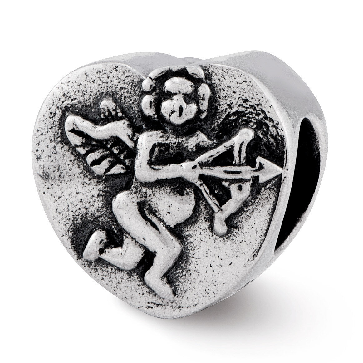 Cupid Heart Bead - Sterling Silver QRS2378, MPN: QRS2378, 883957440842