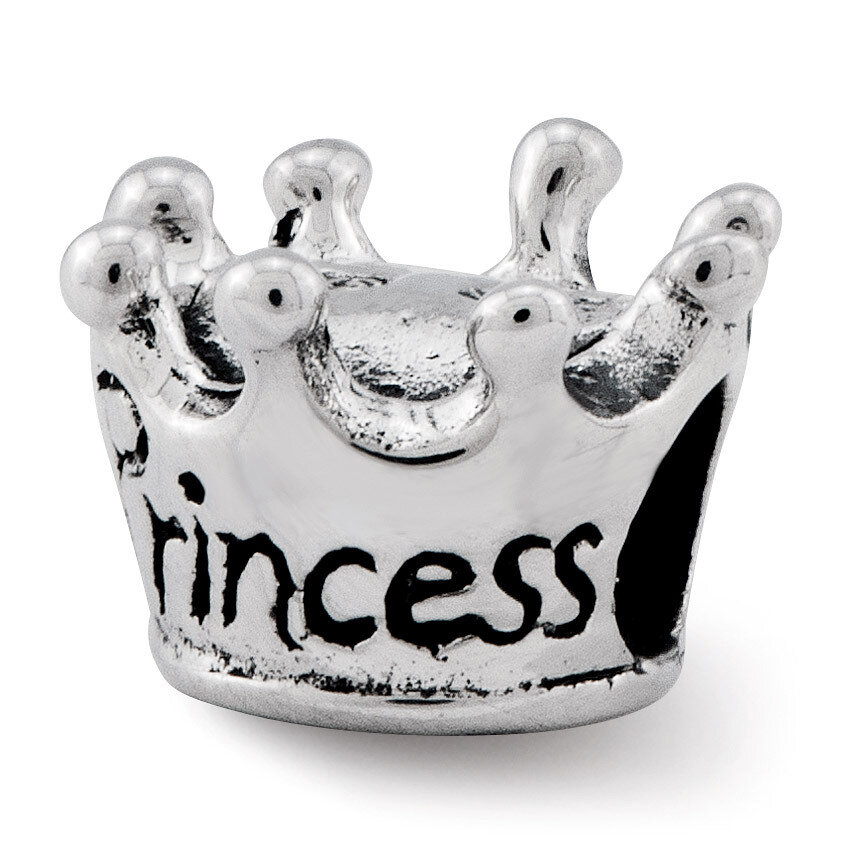 Princess Crown Bead - Sterling Silver QRS2395, MPN: QRS2395, 883957570518