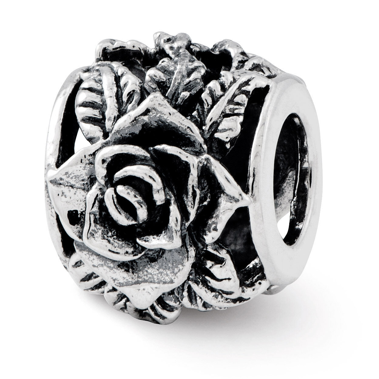 Rose Bali Bead - Sterling Silver QRS2411