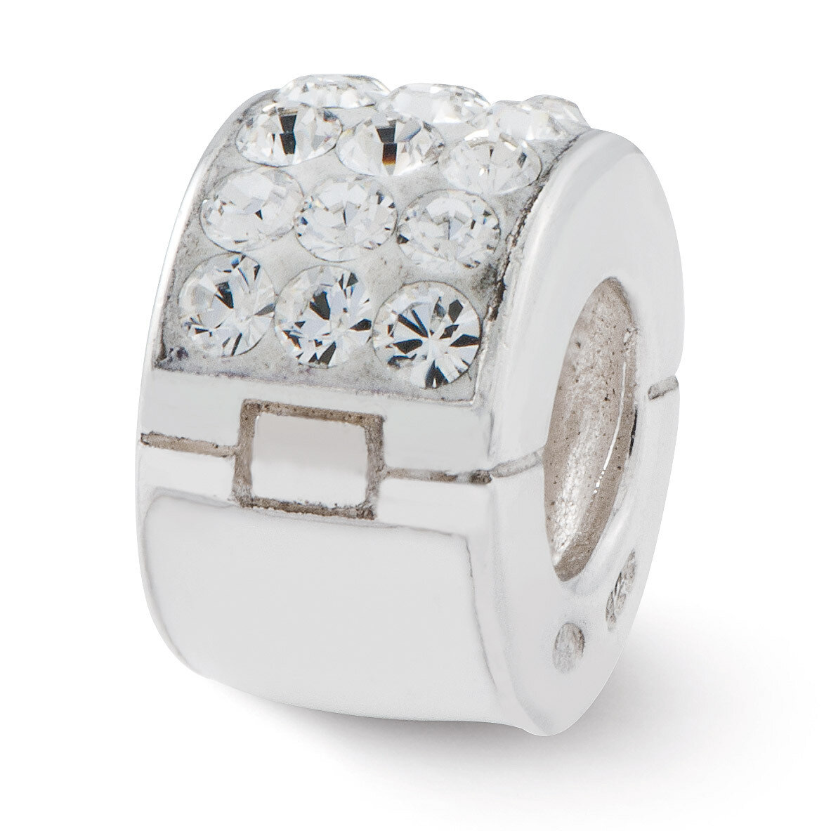Clear Swarovski Elements Bead - Sterling Silver QRS2421, MPN: QRS2421, 883957498287