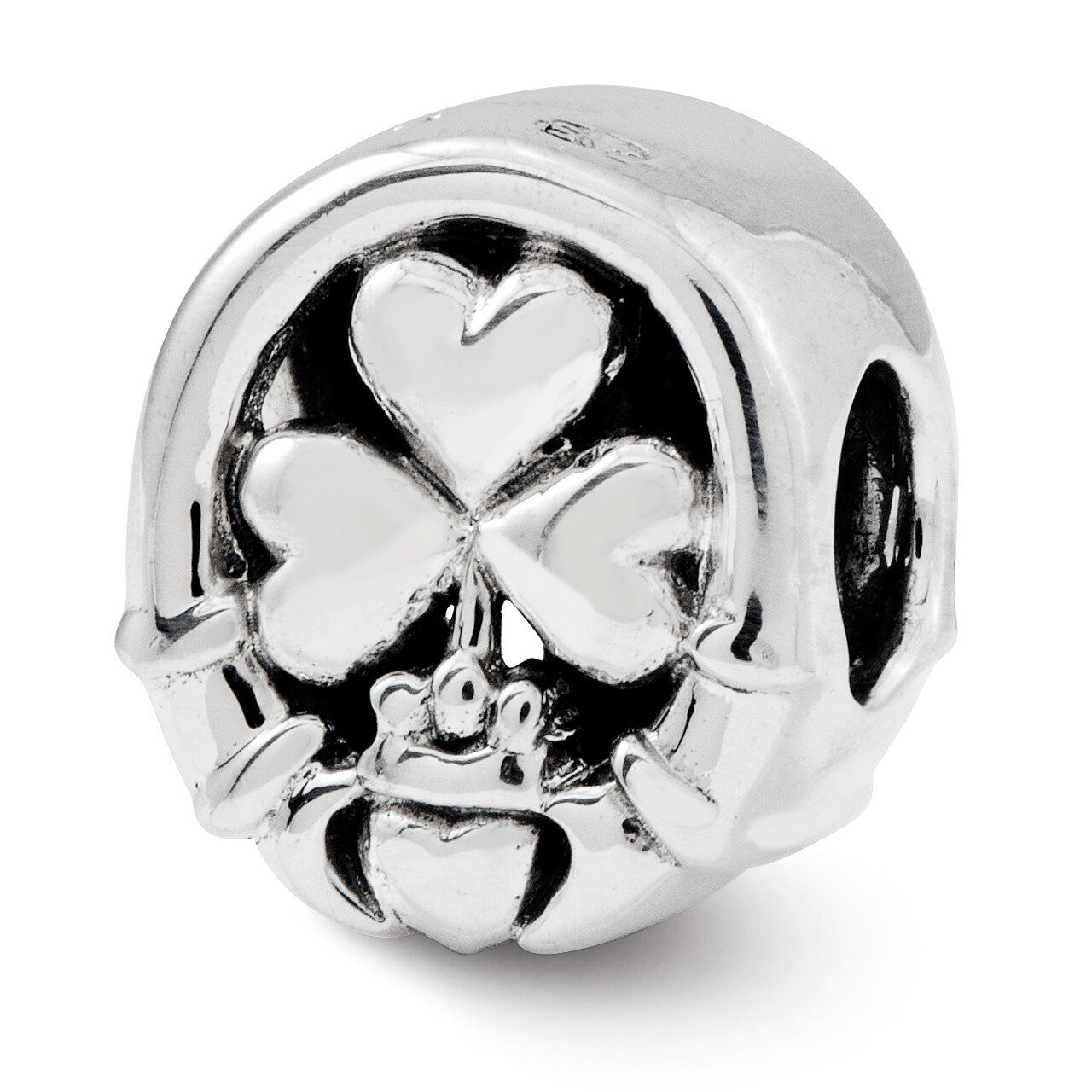 Three Leaf Clover Bead - Sterling Silver QRS2453, MPN: QRS2453, 886774991634