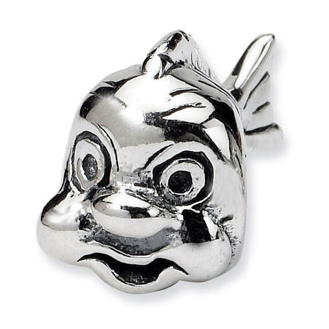 Fish Bead - Sterling Silver QRS246