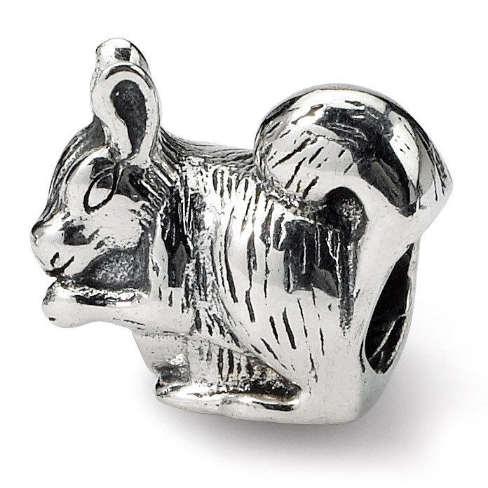 Squirrel Bead - Sterling Silver QRS253