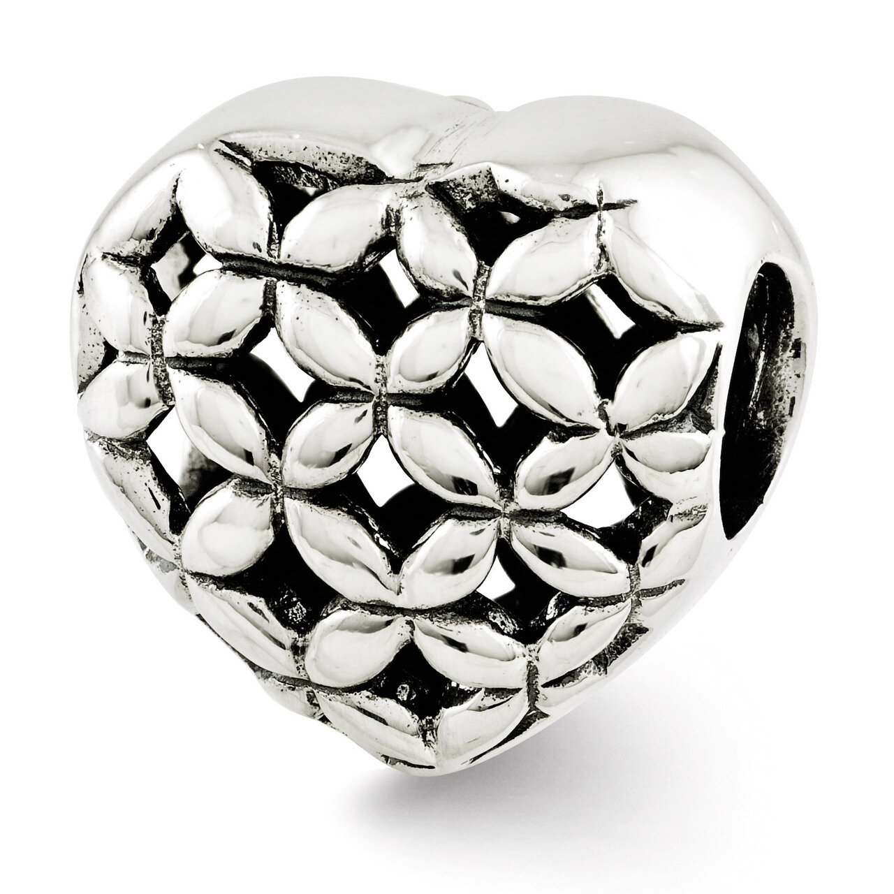 Heart Bead - Sterling Silver QRS2652, MPN: QRS2652, 886774991412
